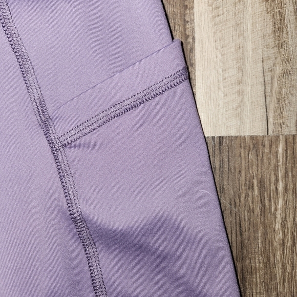 90 Degrees by Reflex Yoga Pants Size Small Purple Has Pockets - Picture 3 of 3
